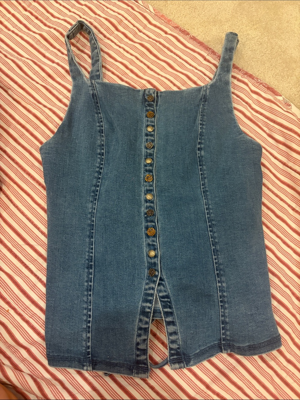 Free People Denim Tank Top